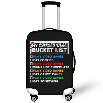 Discover Christmas Bucket List Video Games Xmas Gamer Luggage Covers