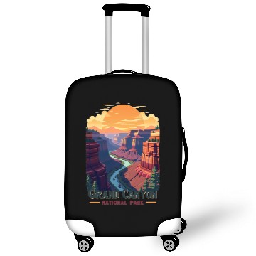 Discover Majestic Grand Canyon: Nature's Masterpiece Luggage Covers