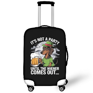 Discover It's Not A Party Until Dachshund Irish Beer Wiener Luggage Covers