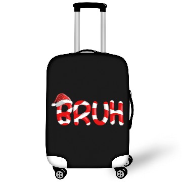 Discover Bruh Christmas Candy Cane Funny Xmas Bruh Luggage Covers