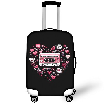 Discover Valentines, Valentines Day, Retro Valentine Luggage Covers