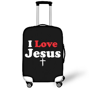 Discover I Love Jesus Christian Christmas Luggage Covers
