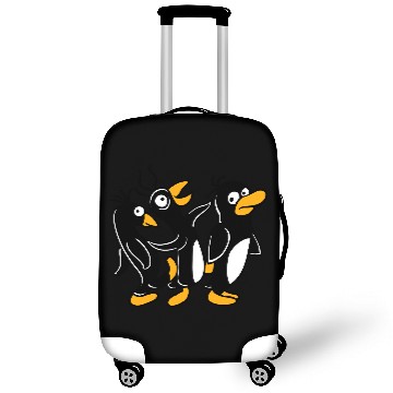 Discover Crazy Penguins Walk Stupid Foot Kick Team Friends Luggage Covers