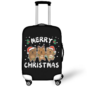 Discover Merry Christmas Cute Quokka Festive Lights Quokka Luggage Covers