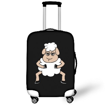 Discover Sheep Tired Bored Look Standing Cute Cool Cartoon Luggage Covers
