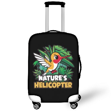 Discover Hummingbird Humor Nature's Helicopter Tropical Luggage Covers