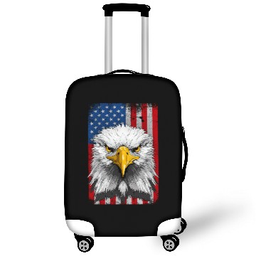 Discover American Flag Patriotic Eagle 4th of July Luggage Covers