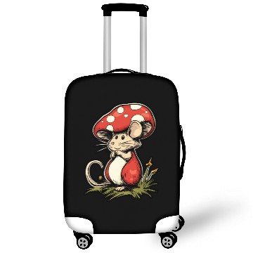 Discover Mushroom Mouse Funny Animal And Mushroom Luggage Covers