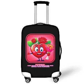 Discover The Heart Bursting With Happiness And Flowers Luggage Covers