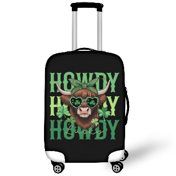 Discover Howdy Howdy Lucky Highland Cow St Patricks Day Luggage Covers