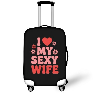 Discover I Love My Wife (80s Retro) Luggage Covers