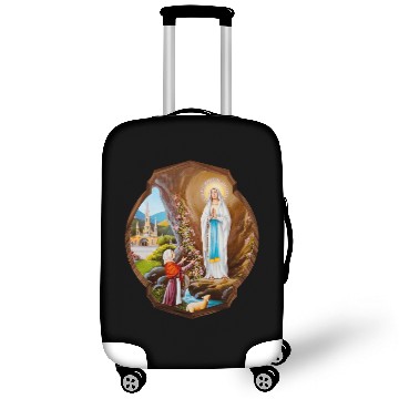 Discover Our Lady of Lourdes St Bernadette Immaculate Mary Luggage Covers