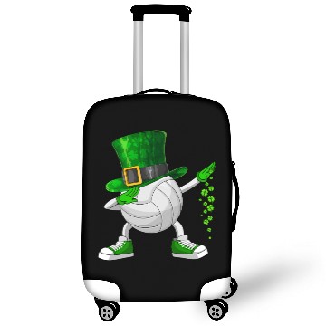 Discover Funny Dabbing Shamrock Volleyball St Patrick's Day Luggage Covers