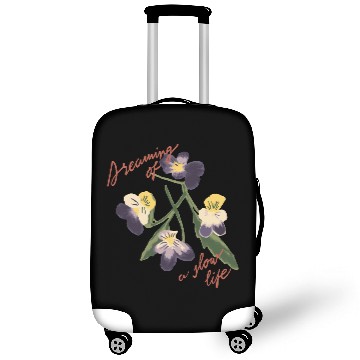 Discover Dreaming of a Slow Life Floral Design Luggage Covers
