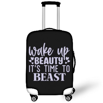 Discover Wake Up Beauty Its Time To Beast Motivational Gym Luggage Covers