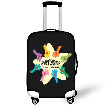 Discover Everyone Is Welcome, Idaho Teacher, teacher, idaho Luggage Covers