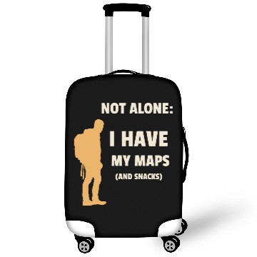 Discover Solo traveler: I have my maps and snacks Luggage Covers