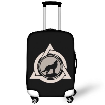 Discover Alter Otherkin Therian Theta Delta Logo Wolf Alpha Luggage Covers