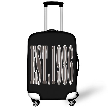 Discover EST. 1986 Retro Luggage Covers – Bold Vintage Luggage Covers for 80s