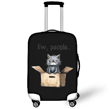 Discover Ew people; cat; cat lovers; funny cat; cranky; Luggage Covers