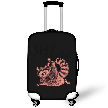 Discover Stay Trashy Raccoon – Funny Meme Luggage Covers