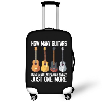 Discover How many guitares for guitarist guitar player Luggage Covers
