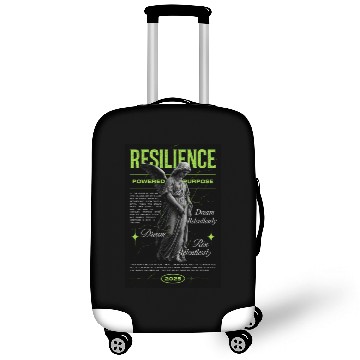 Discover Resilience Angel – Neon Motivational Art Luggage Covers
