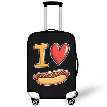 Discover I Love Hotdogs - Fast Food Snack Fun Luggage Covers