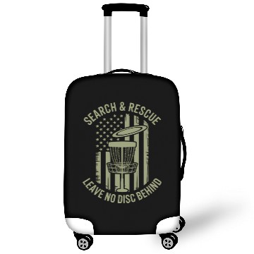 Discover Patriotic Search & Rescue Funny Frisbee Golf Disc Luggage Covers