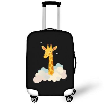Discover Gentle Giraffe Above the Clouds – Dreamy Motif Luggage Covers