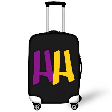 Discover HH Logo – Old School Vibes in Purple & Gold Luggage Covers