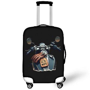 Discover Born to Ride, But Let Me Ask My Wife First Luggage Covers