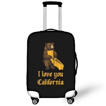 Discover I love you California grizzly bear Luggage Covers