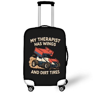 Discover Sprint Car Racing Dirt Track Speed Oval Race Luggage Covers