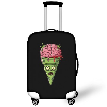 Discover Zombie Brain Ice Cream Cone - Creepy Halloween Des Luggage Covers