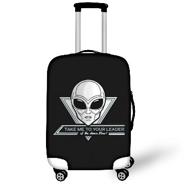 Discover Take Me To Your Leader Alien Rave Retro 2000s Y2K Luggage Covers