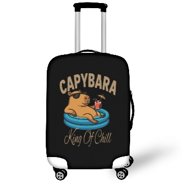 Discover Capybara Chill Vibes King of Relaxation - Animal Luggage Covers