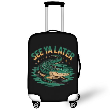 Discover See Ya Later Alligator Retro Gator Joke Luggage Covers