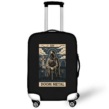 Discover Dooom Metal Tarot Card – Shadows, Sorcery & Solitud Luggage Covers
