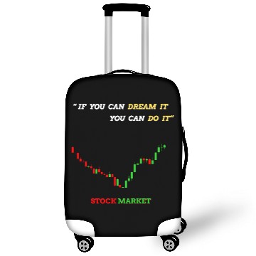 Discover Inspirational Stock Market Growth Quote Luggage Covers