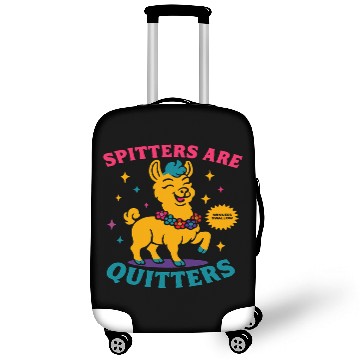 Discover Spitters Are Quitters Colorful Quirky Llama Luggage Covers