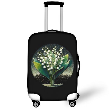 Discover Mystical Lily of the Valley Illustration Luggage Covers