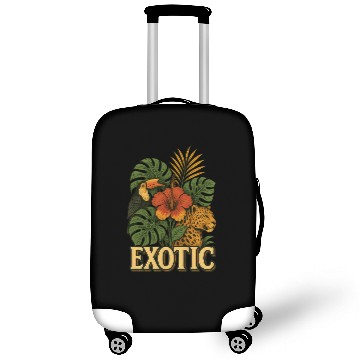 Discover Vibrant Jungle Animal and Floral Print Luggage Covers