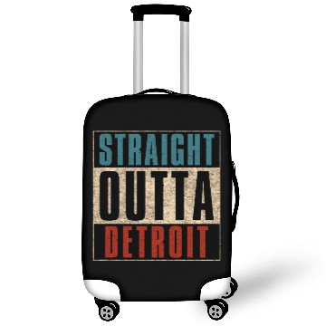 Discover Straight Outta Detroit Michigan MI Luggage Covers