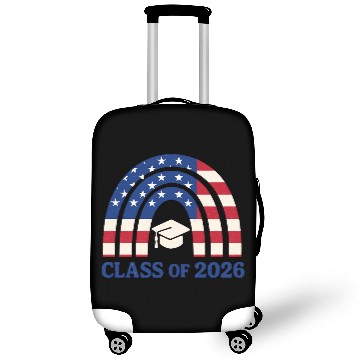 Discover Senior 2026 | Graduation Class of 2026 Blue Design Luggage Covers