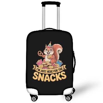 Discover I'm Just Here for the Snacks Funny Foodie Quote Luggage Covers