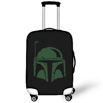 Discover Boba Fett Helmet Worn Luggage Covers