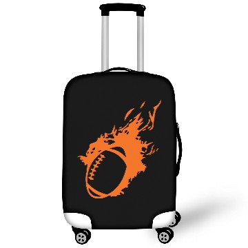 Discover american football ball flame fireball 1 Luggage Covers