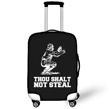 Discover Thou Shalt Not Steal Baseball Catcher Joke Luggage Covers