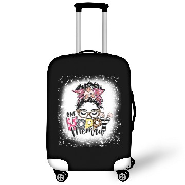 Discover One Hoppy Memaw Grandma Bunny Messy Bun Easter Ble Luggage Covers